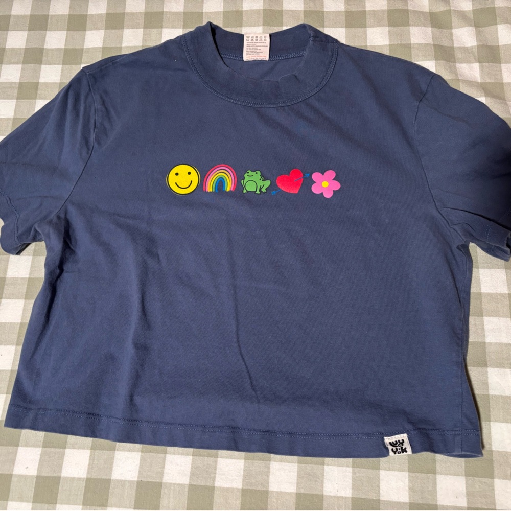 Blue Lucy & Yak Crop Top
